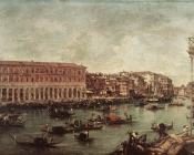 The Grand Canal at th Fish Market Pescheria - 弗朗西斯科·格拉蒂